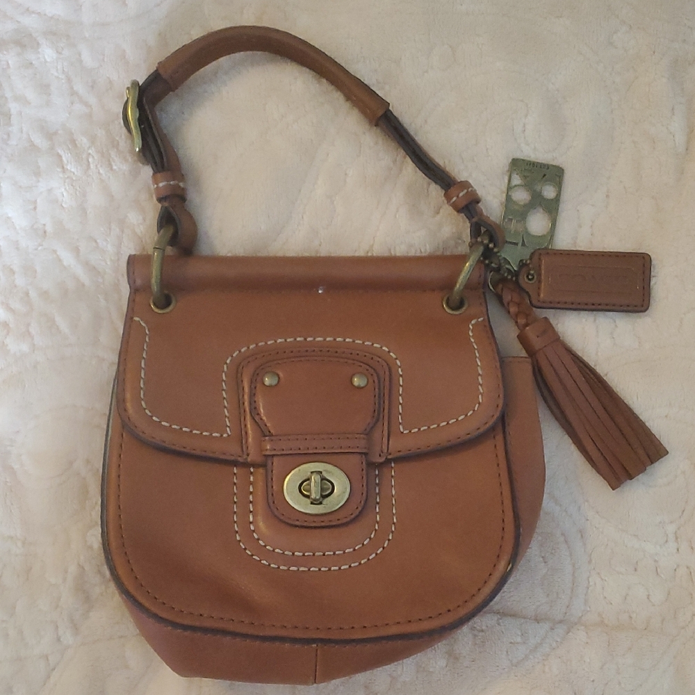 Coach Tan Leather Mini Bag